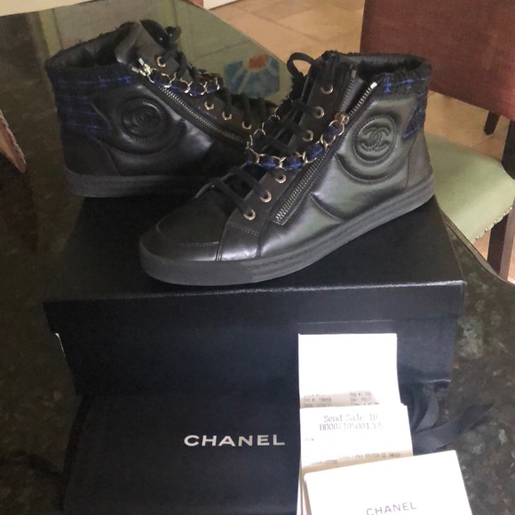 Chanel weekender high top sneakers. - Picture 2 of 8